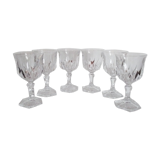 Set of 6 Crystal white wine glasses of Arques - Chaumont