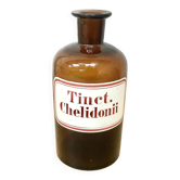 Vintage glass apothecary bottle