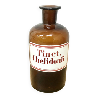 Vintage glass apothecary bottle