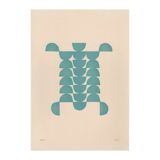 Collection of 10 paintings on paper in warm and cool tones signed Eawy.