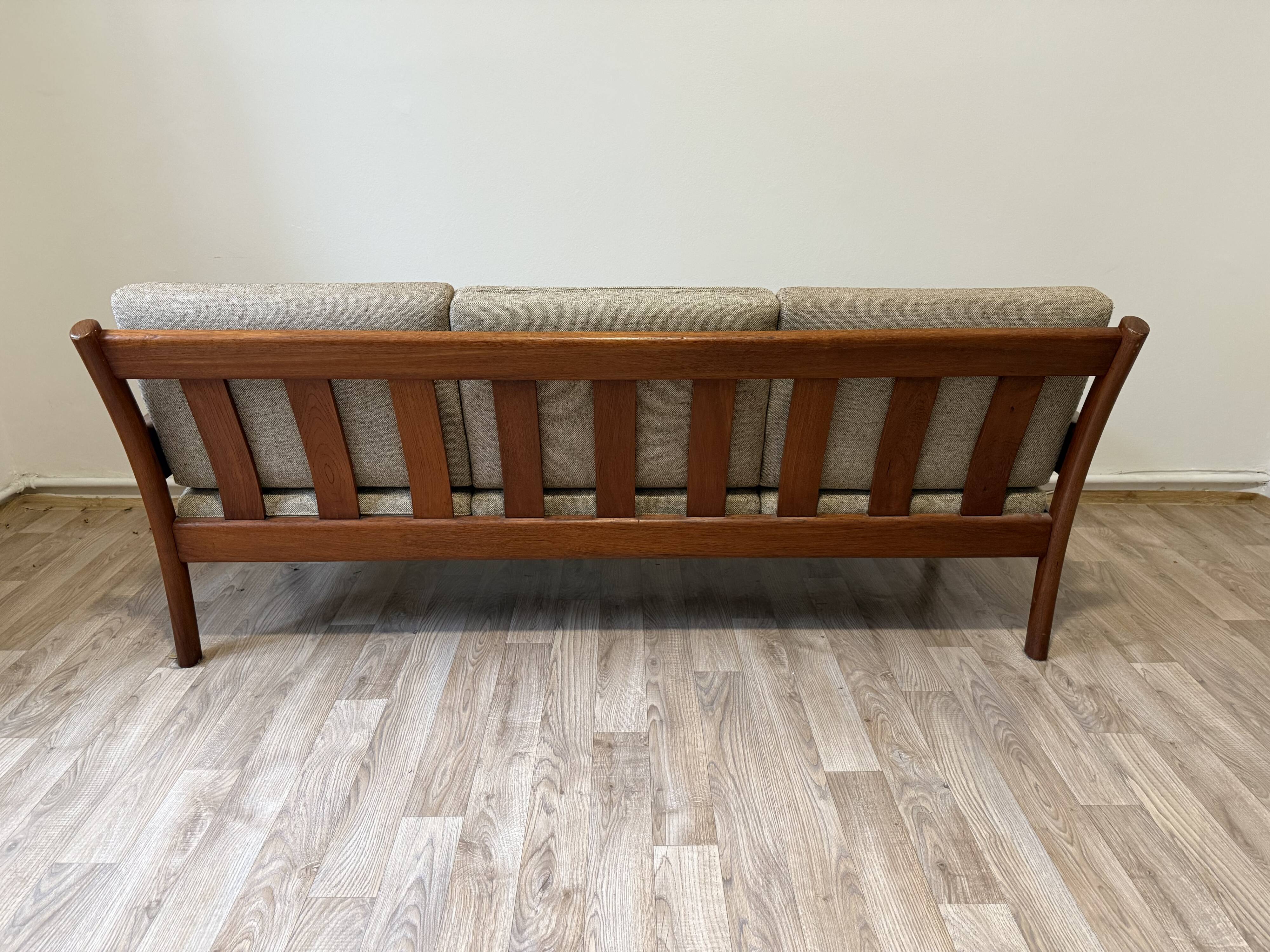 Mid-Century Danish Teak 3-Seater Sofa by Dyrlund, 1970s
