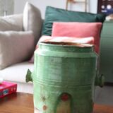Old green glazed pot