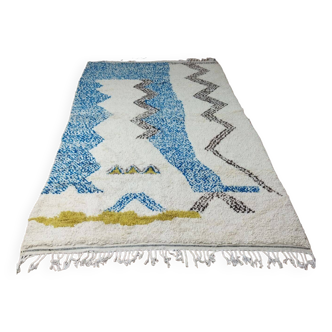 Handmade wool Berber rug 312x193 cm