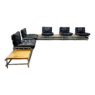 Vintage XXL modular sofa lounge set