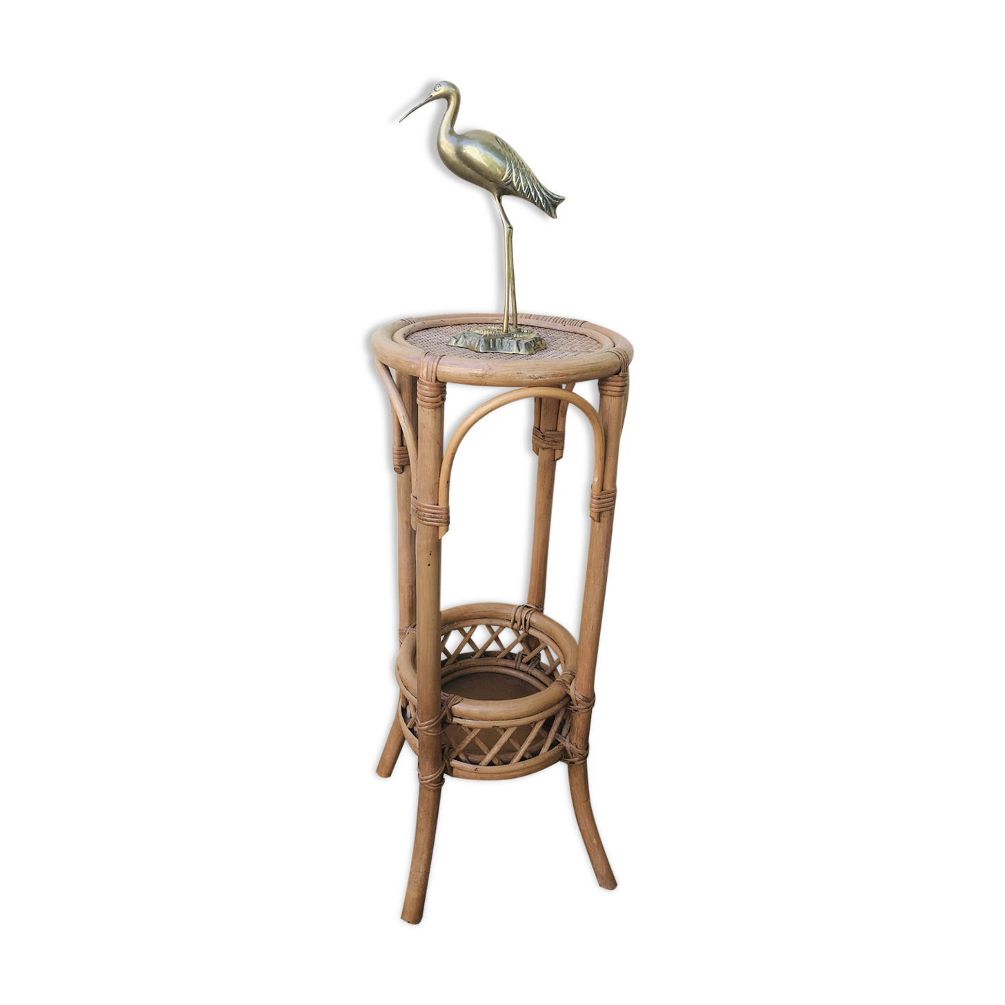 Heron in brass