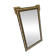 Authentic Antique Mercury Mirror with Parcloses and Ears – Golden Patina