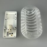 1960s/70s Wall Lamp Peill & Putzler Germany Glass & Metal Space Age Design