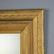 Antique gilded wooden mirror with guilloché frame, Italy, 19th century.