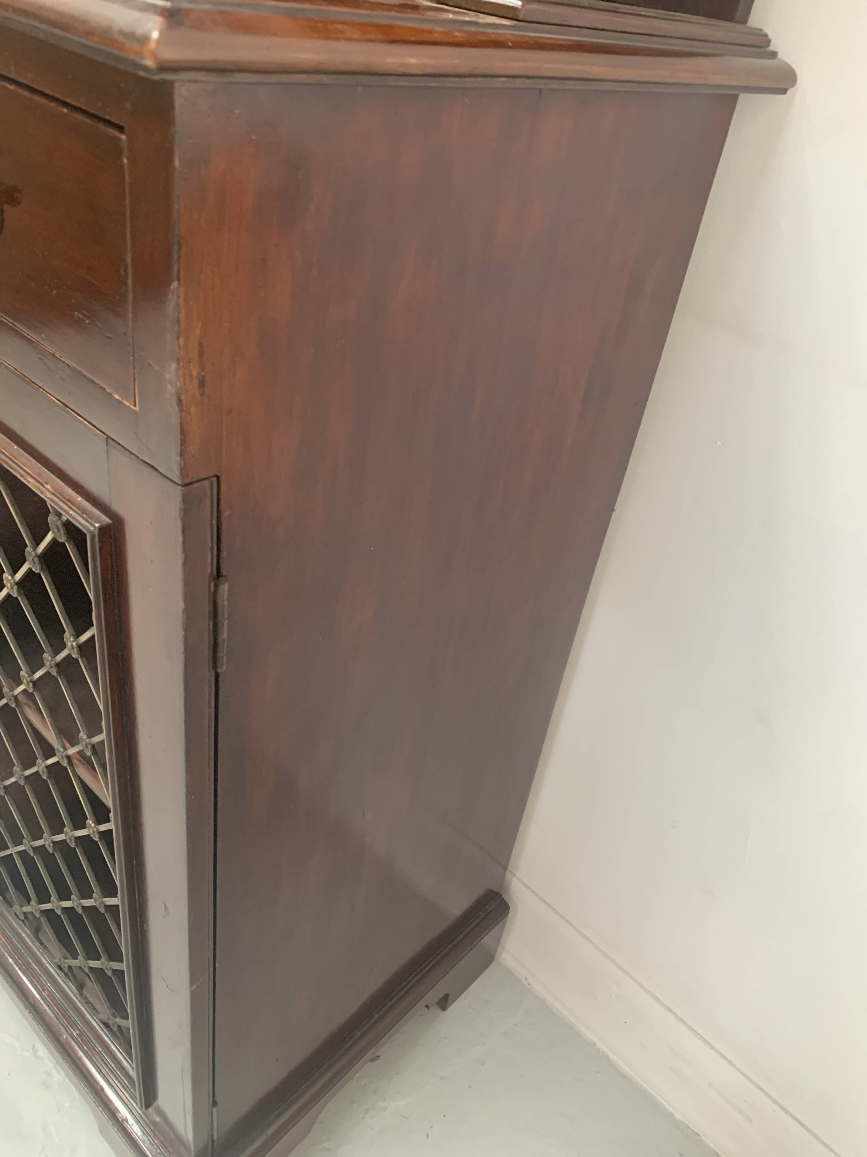 19th century Empire style mahogany serving trolley