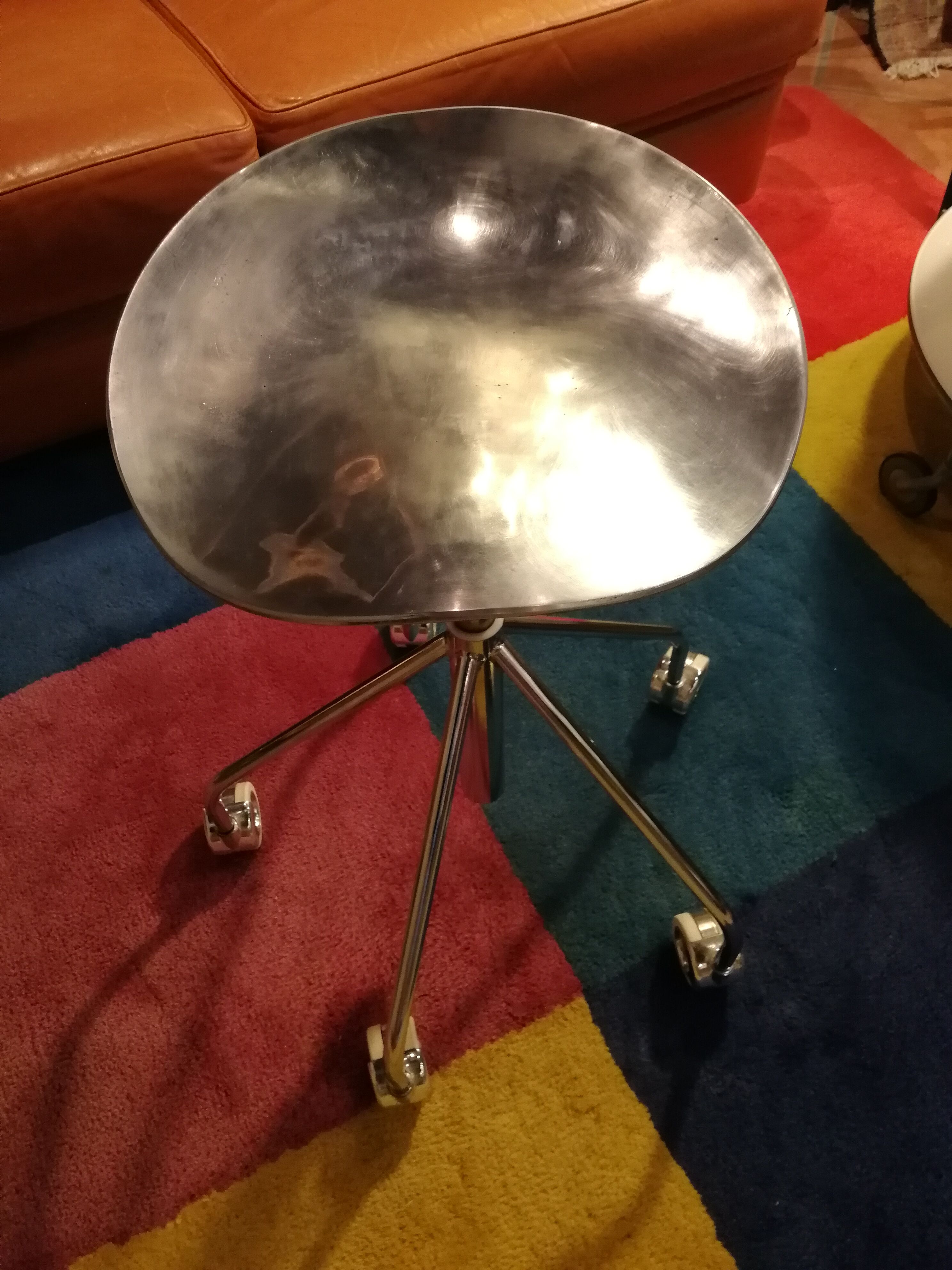 Chrome stool