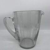 50s chiseled glass pitcher