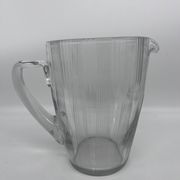 50s chiseled glass pitcher