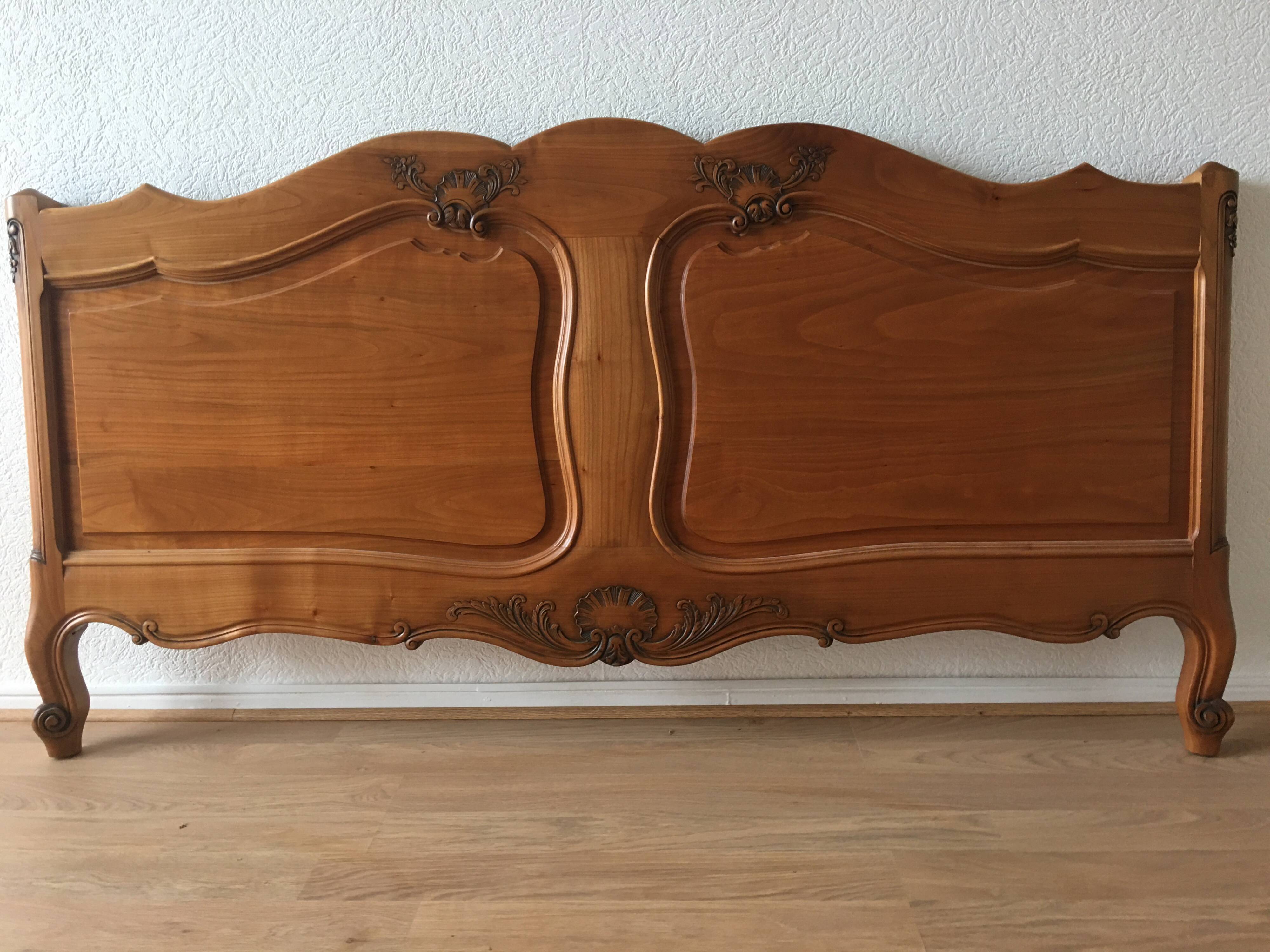 Solid wood headboard and footboard