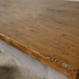 Patinated wooden dining table