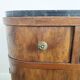 Chevet en bois / meuble d'appoint et marbre style art déco