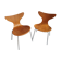 Pair 2 seagull chairs by Arne Jacobsen for Fritz Hansen