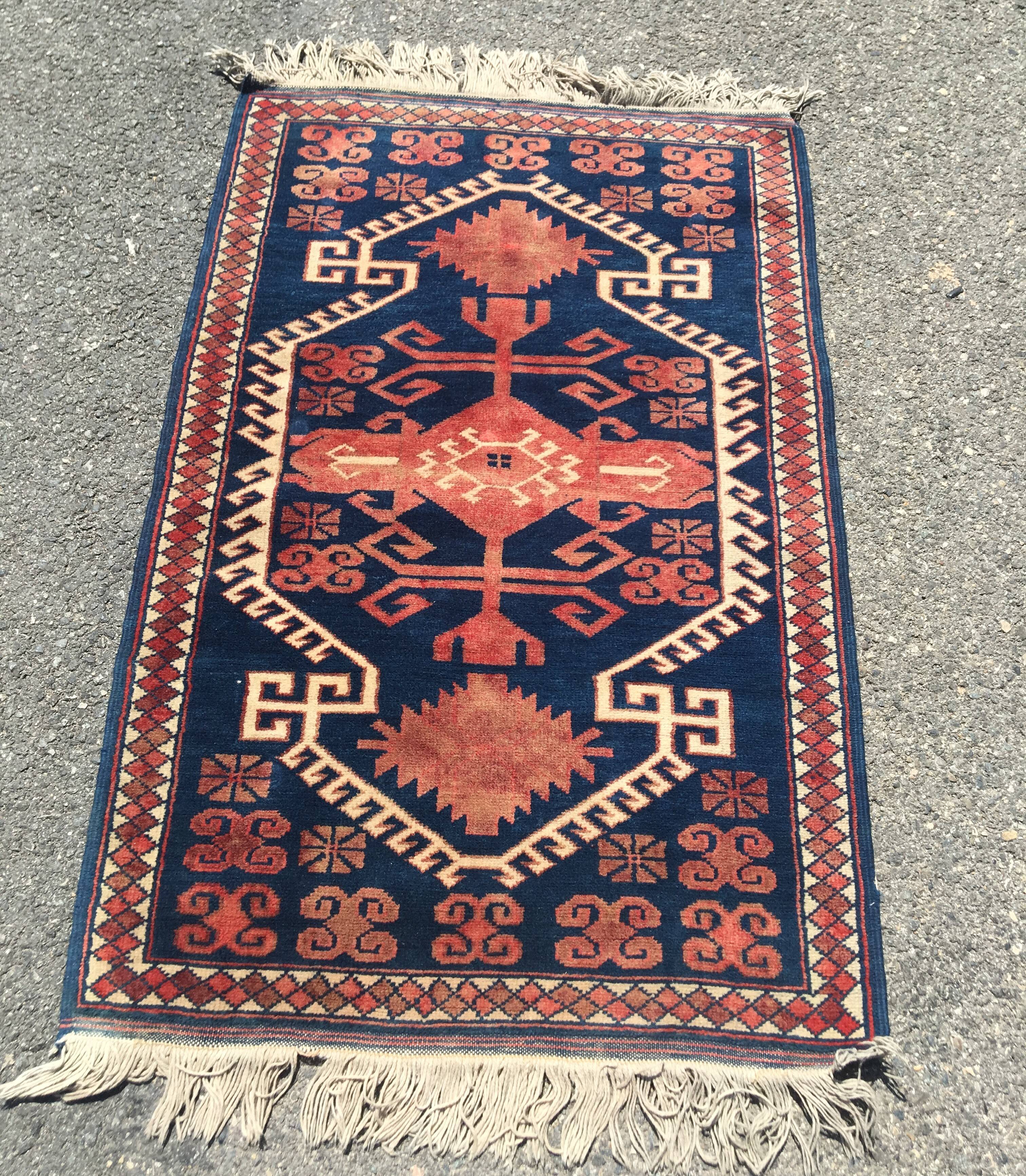 Turkish orient carpet Yagcibedir, 1.17 X 0.75 meters, in wool