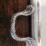 Silver metal tray