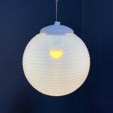 Mother of pearl opaline glass pendant lamps from the 1960s