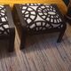 Pair of poufs