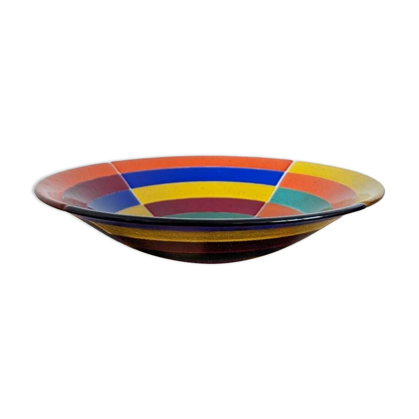 Large fruit bowl signed Lussot