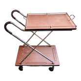 Rolling trolley with removable tray