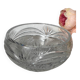 Cut crystal salad bowl