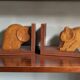 Wooden bookends