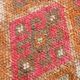 Red & Brown Geometric Vintage Runner Rug, 93x290Cm