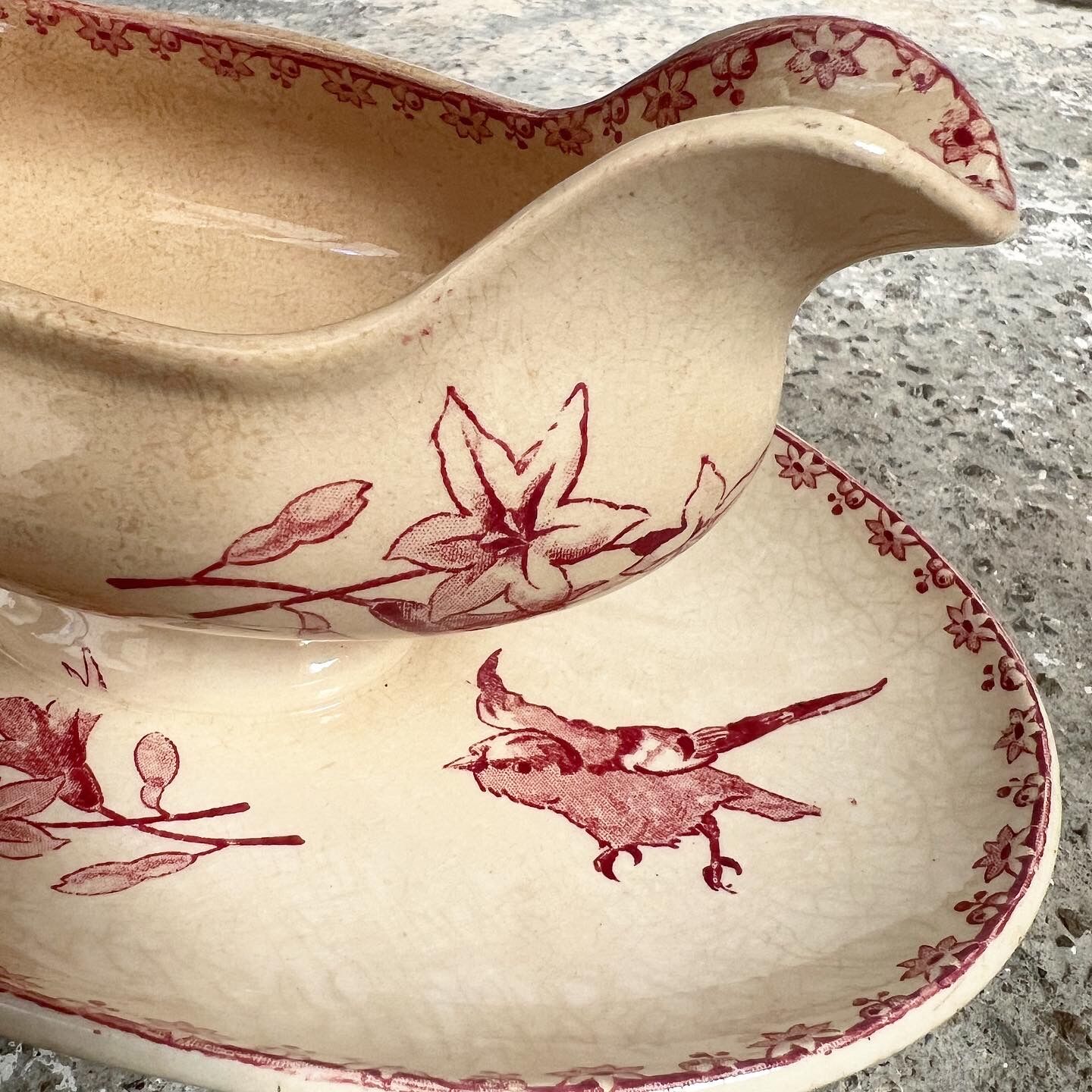 Saucière birds model Favori Sarreguemines & Digoin