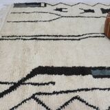 Handmade wool Berber rug 304 x 192 CM