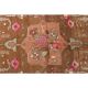 Vintage Turkish Hand-Knotted Wool Cotton Orange Runner 159x366