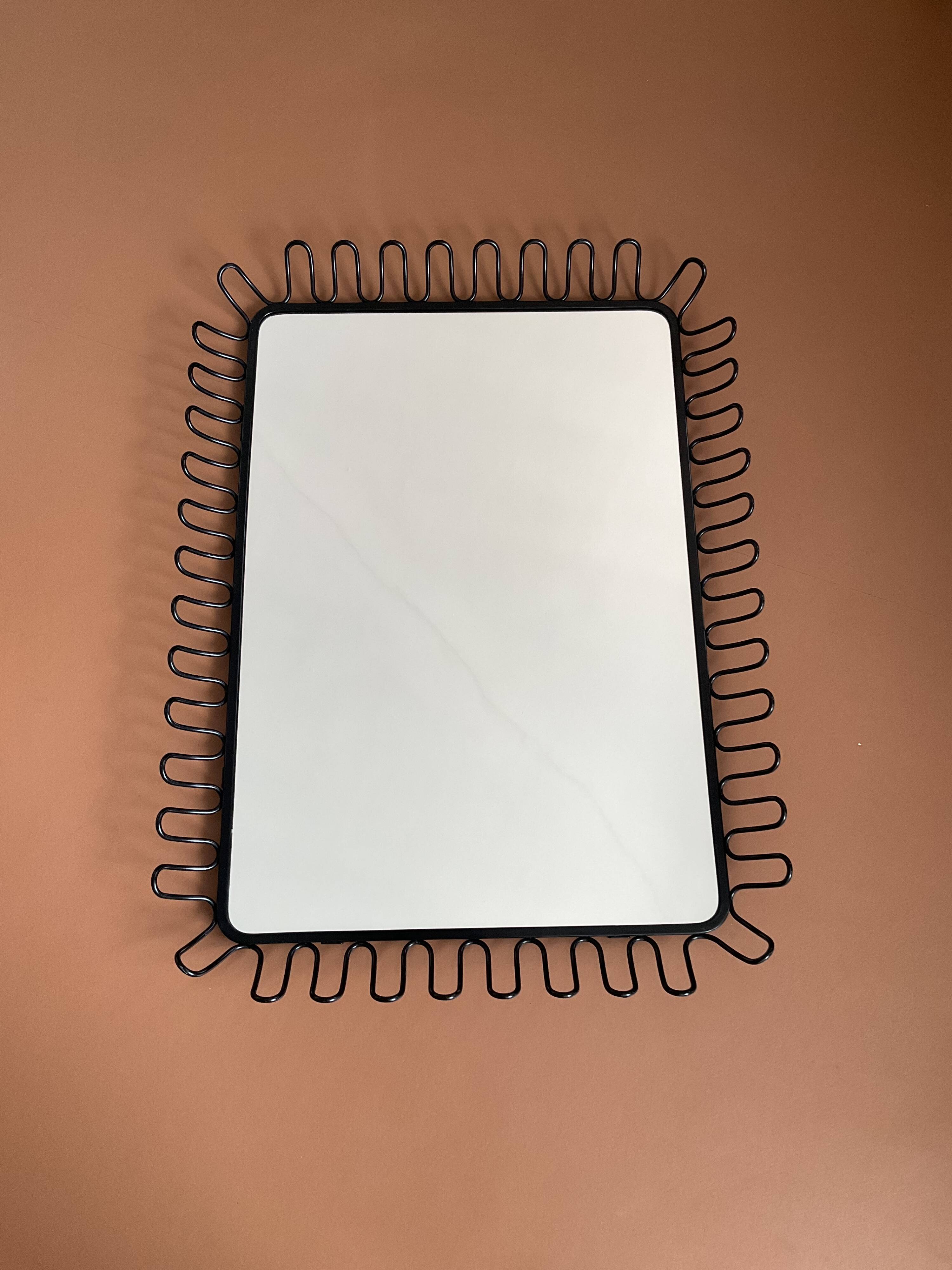 Vintage buckle mirror 58x72cm