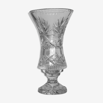 Bohemian crystal vase