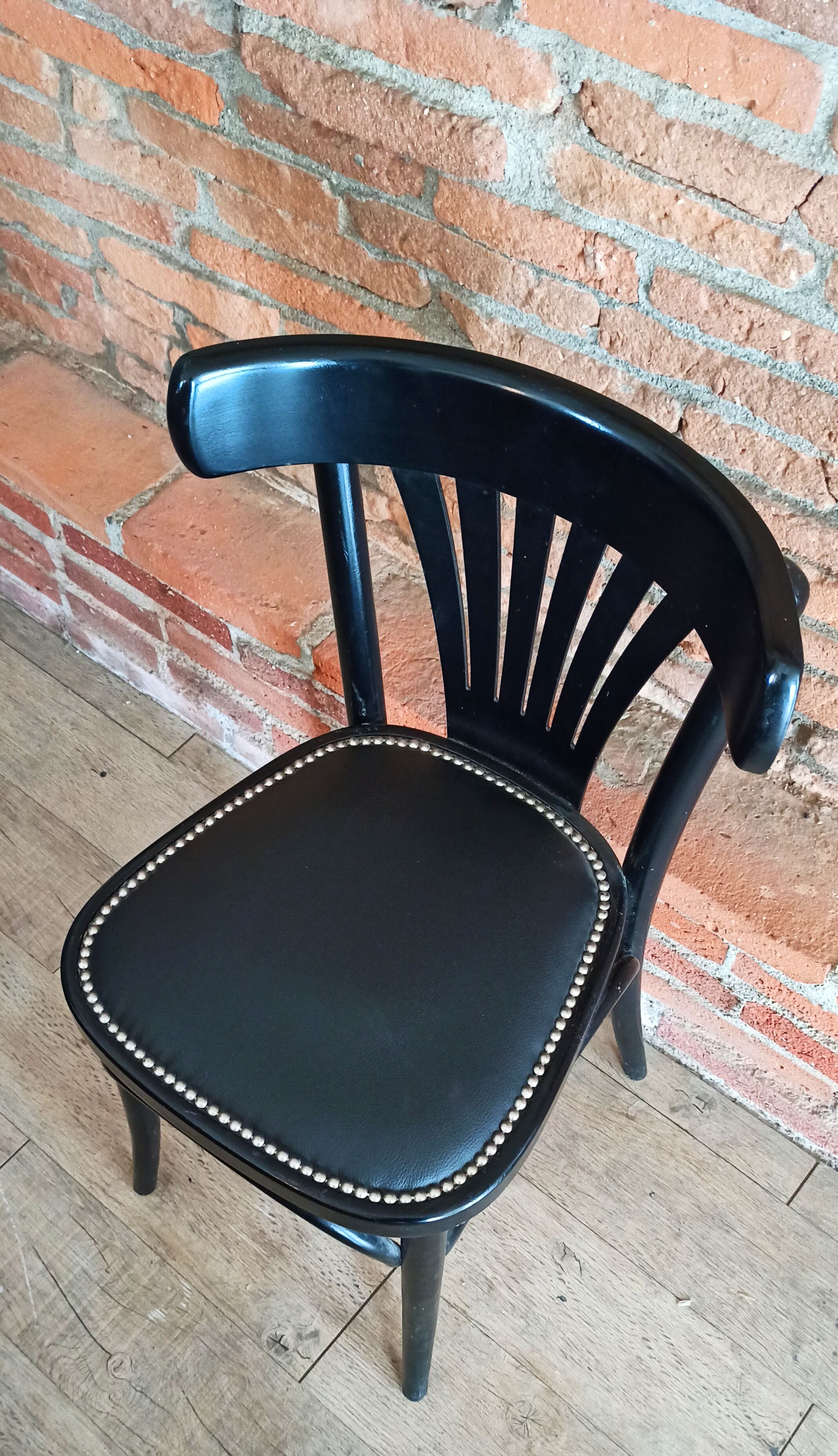 Studded bistro chair