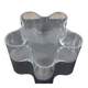 Grand vide-poche organique en verre transparent