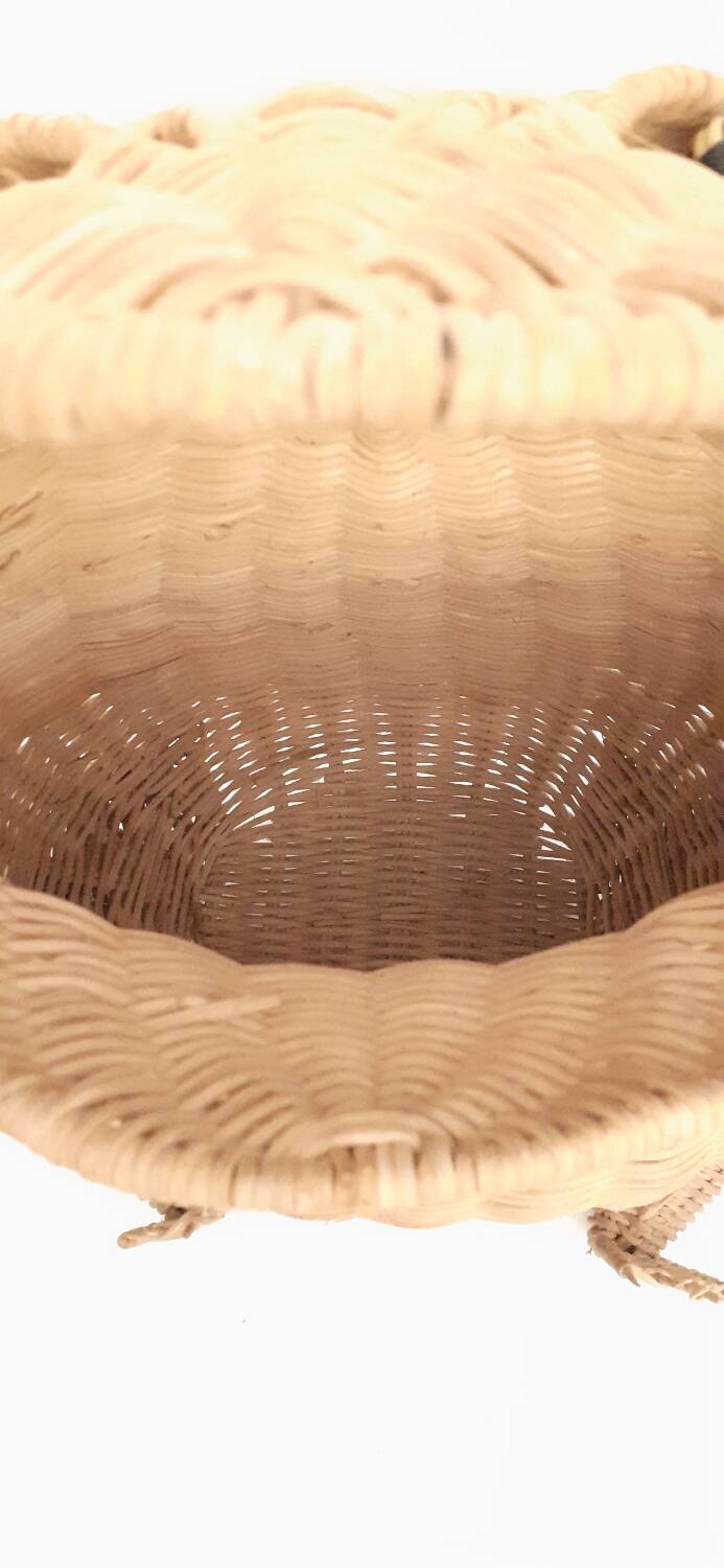 Rattan frog Olivier Cajan, 1970