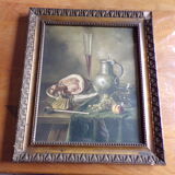 Ancienne aquarelle nature morte signée