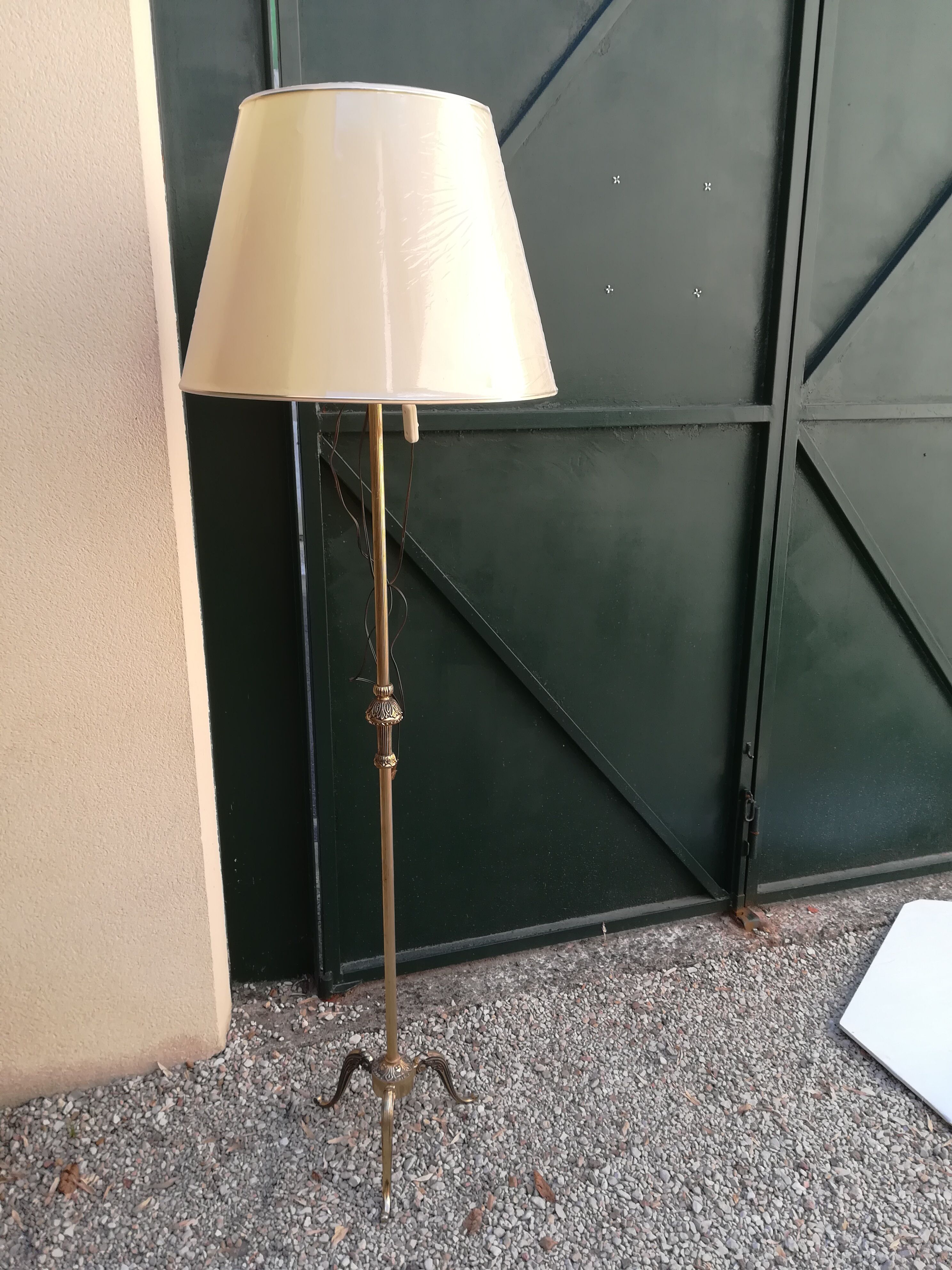 Brass lamppost