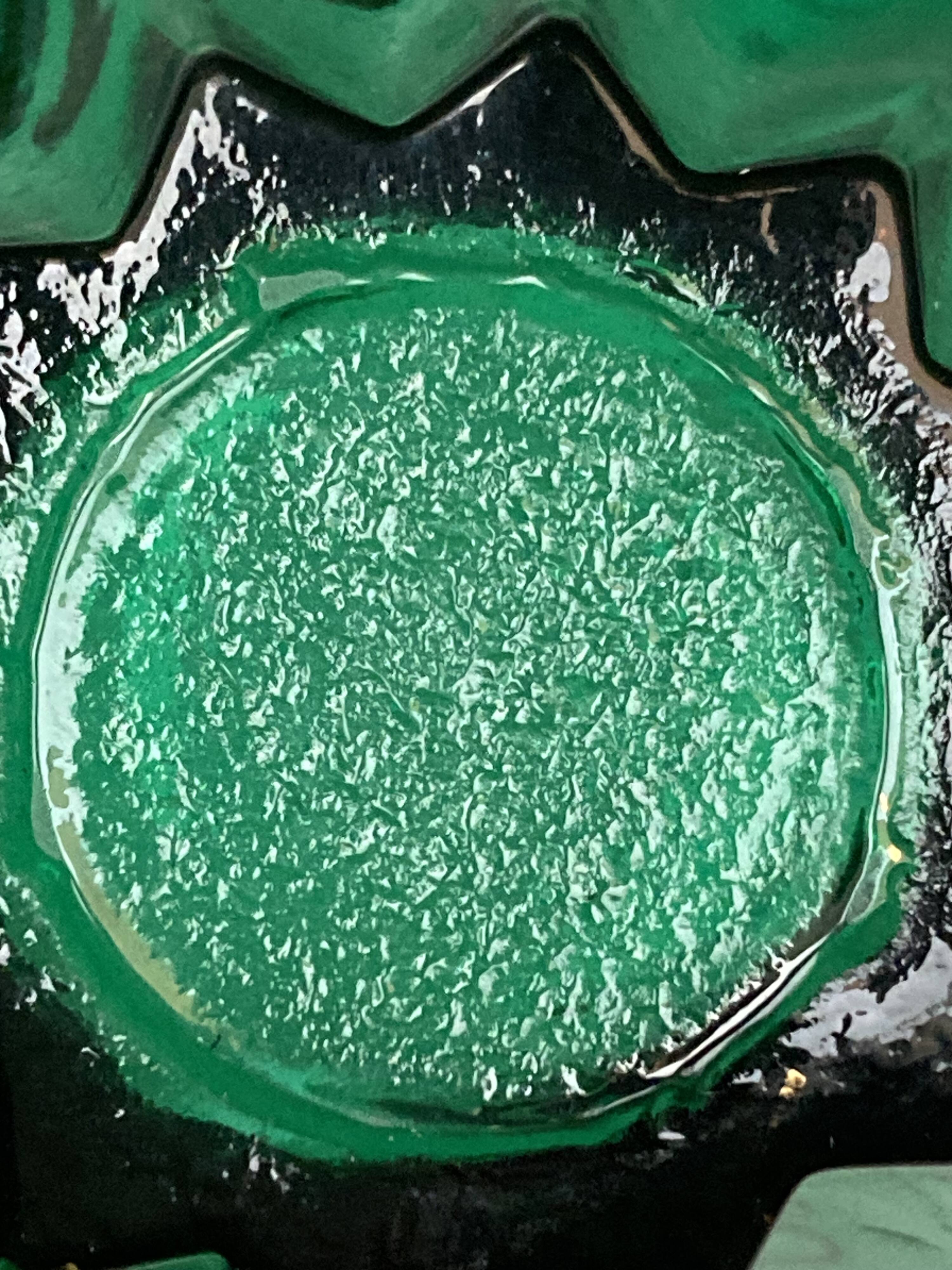 Trefouchi pocket emptier, 24K Murano decoration, signed