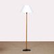 Vintage wood and metal floor lamp from the 1960s