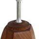 Mid Century Scandinavian teak table lamp 70's design minimalist