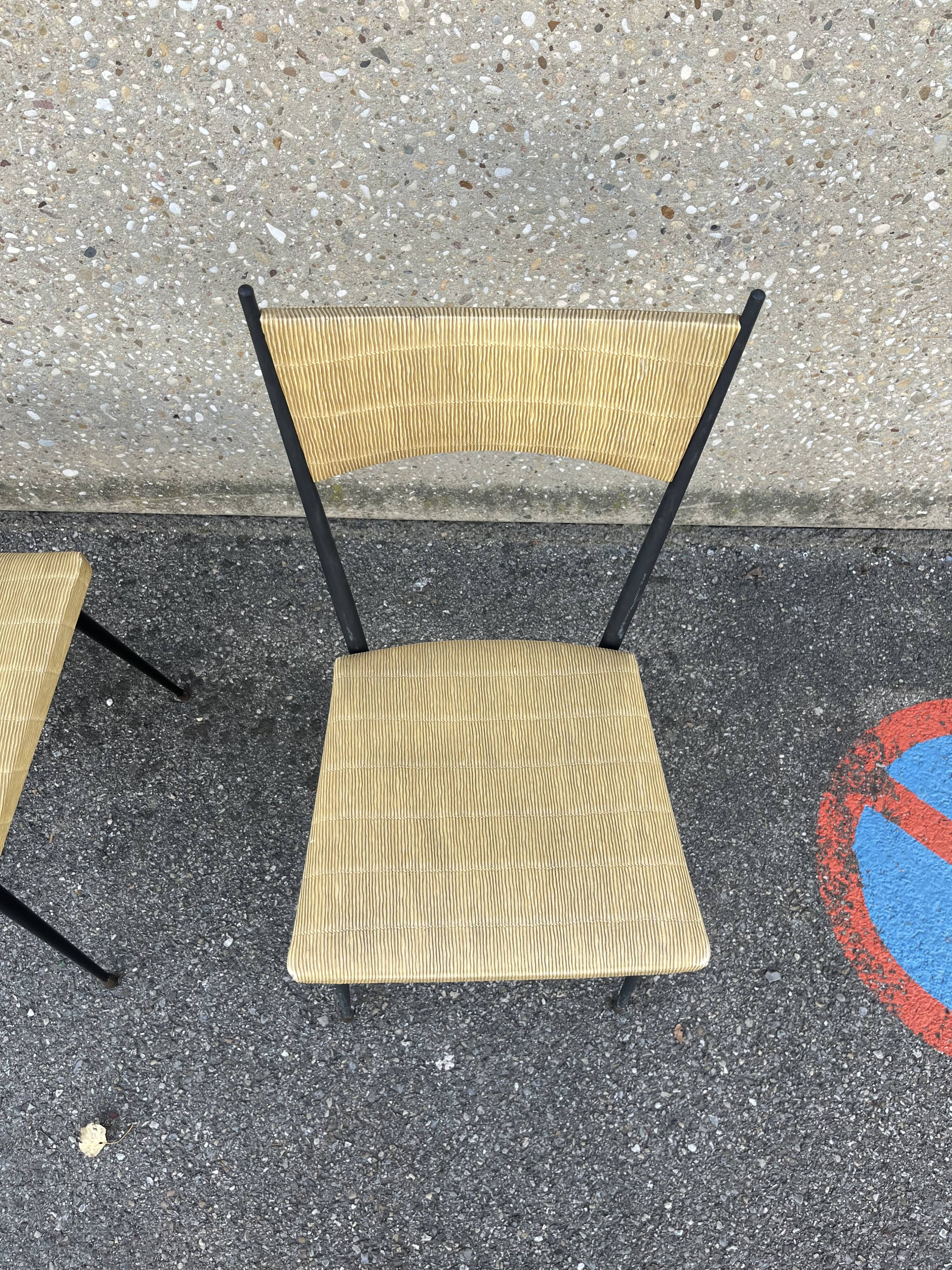 4 chairs Vintage Colette Gueden