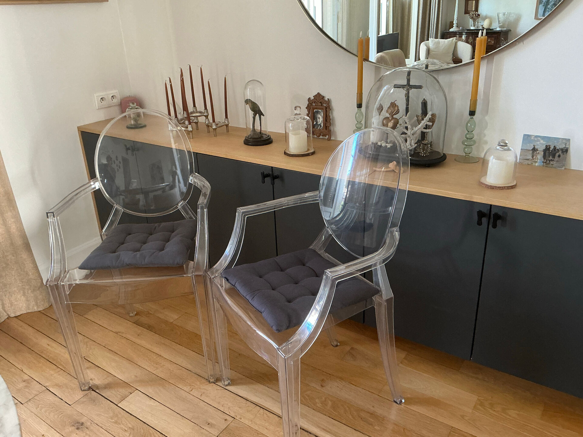 2 fauteuils Kartell Louis Ghost