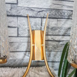 Applique tulipes en verre laiton style baroque rococo