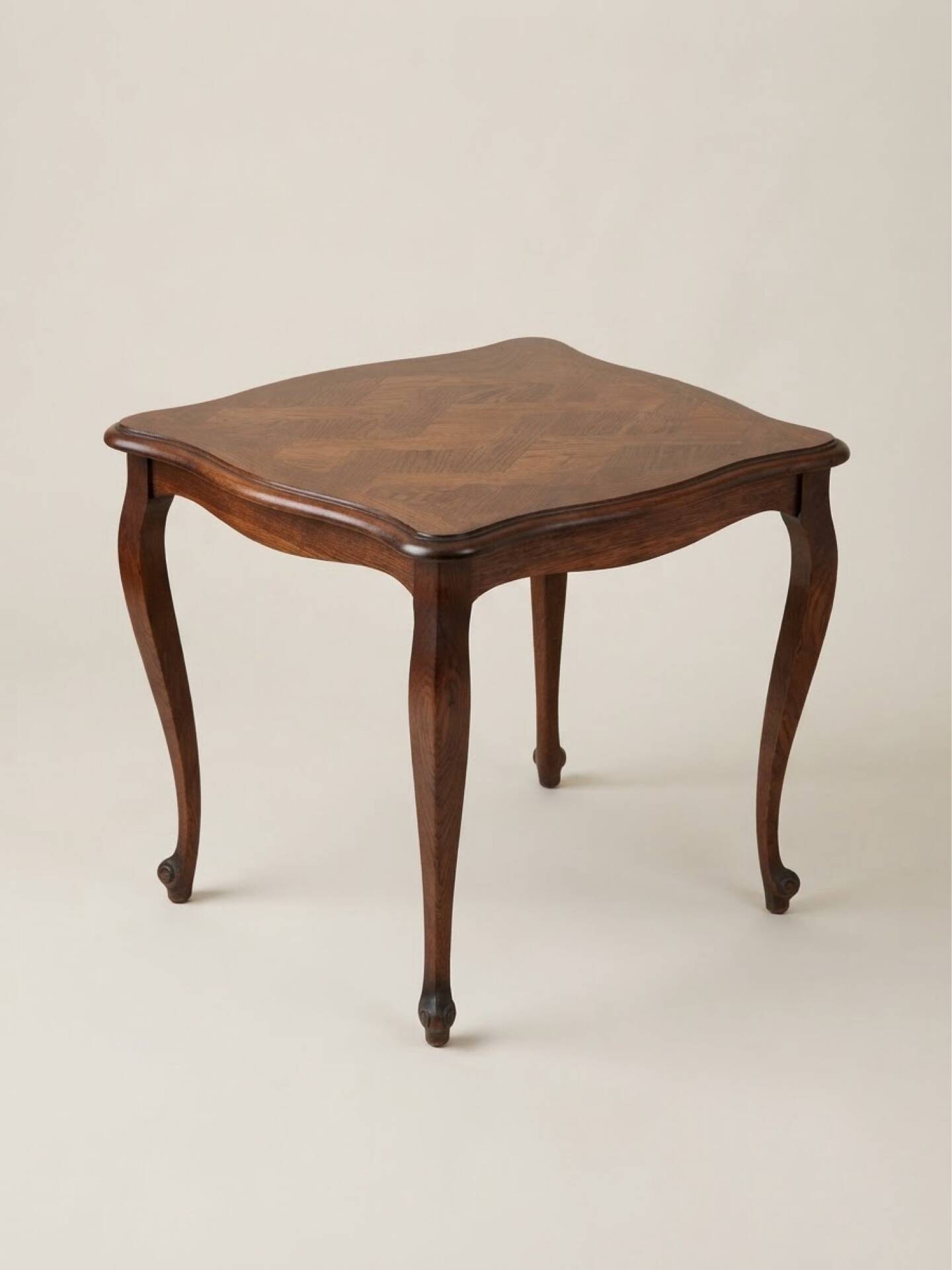 Set of 3 vintage nesting tables in oak – Louis XV / Regency style