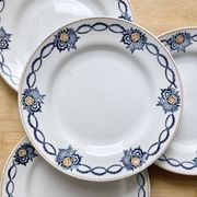 4 assiettes plates Terre de fer - Saint-Amand