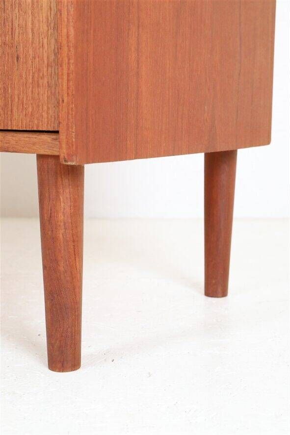 Tall mid-century teak secretary desk / Danish modern design / 1960s