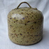 70s ceramic covered pot
