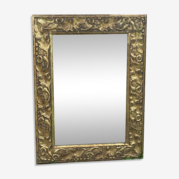 Gilded wood mirror 60x80cm